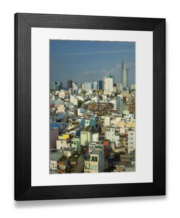 Framed Print : Apartments and Bitexco Financial Tower, District One, Ho Chi Minh City (Saigon), Vietnam Framed Print : Apartments and Bitexco Financial Tower, District One, Ho Chi Minh City (Saigon), Vietnam