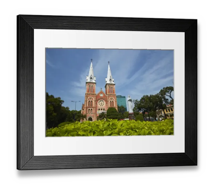 Framed Print : Notre-Dame Cathedral Basilica of Saigon, Ho Chi Minh City (Saigon), Vietnam