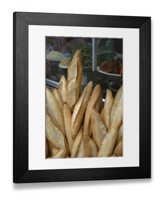Framed Print : Asia, Vietnam. Baguettes for sale at a local store, Hoi An, Quang Nam Province Framed Print : Asia, Vietnam. Baguettes for sale at a local store, Hoi An, Quang Nam Province