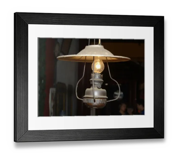 Framed Print : Asia, Vietnam. Old kerosene lamp converted to electricity, Quan Congs Temple Framed Print : Asia, Vietnam. Old kerosene lamp converted to electricity, Quan Congs Temple