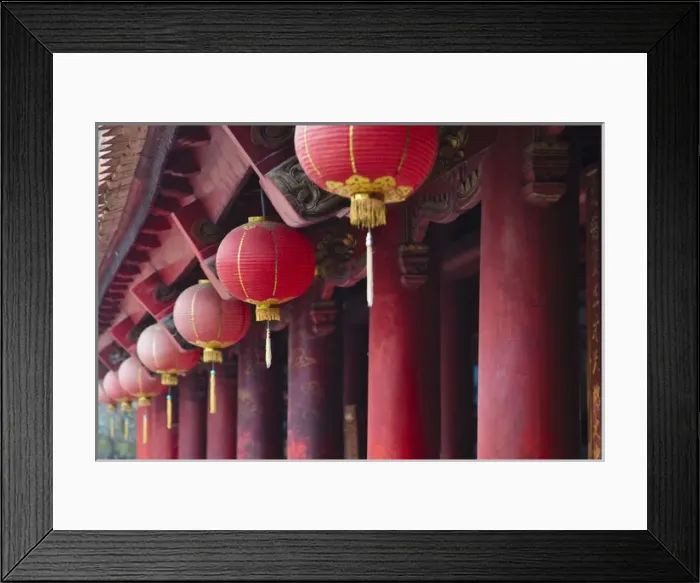 Framed Print : Inside Literature Temple