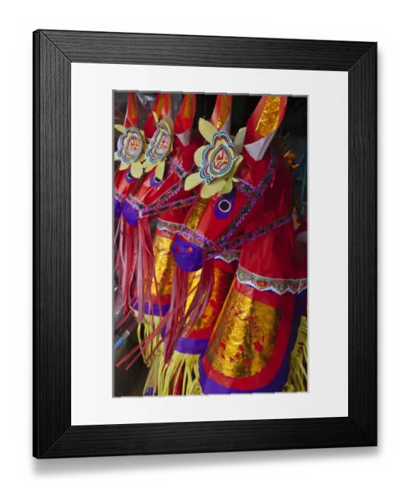 Framed Print : Paper made horse used in funeral Framed Print : Paper made horse used in funeral