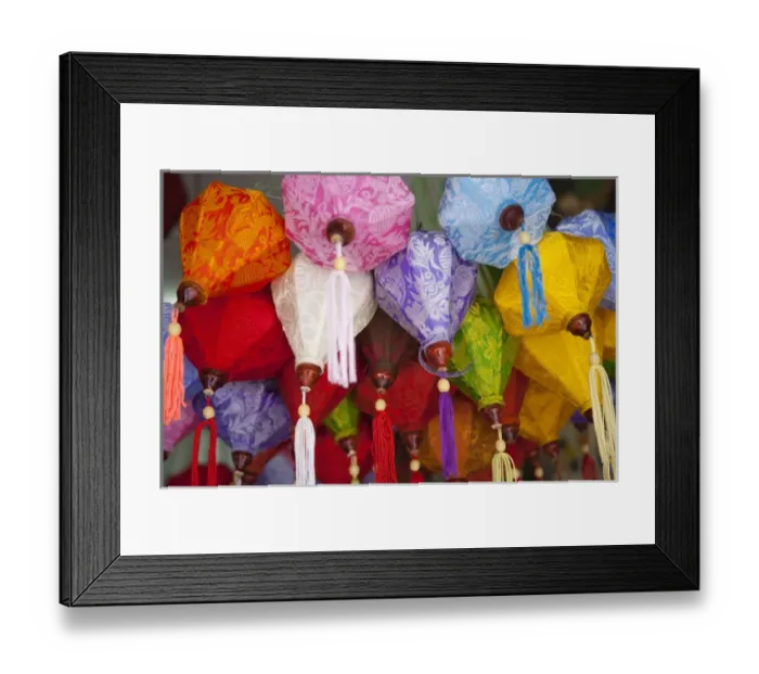 Framed Print : Cloth made lanterns Framed Print : Cloth made lanterns