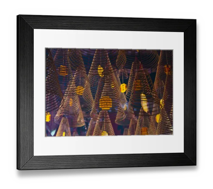 Framed Print : Incense at a Chinese temple