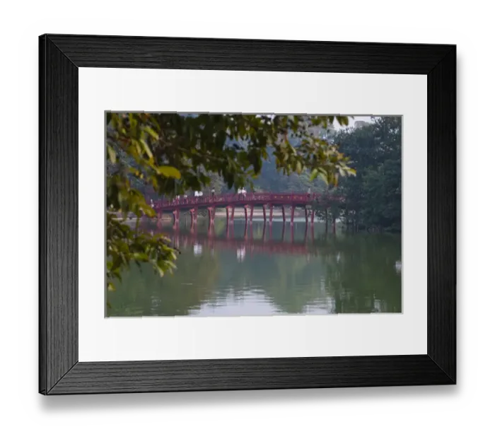 Framed Print : Huc Bridge over Haan Kiem Lake Framed Print : Huc Bridge over Haan Kiem Lake