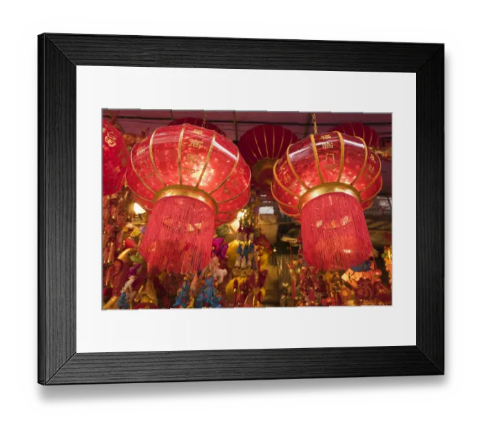 Framed Print : Vietnam, Hanoi, Tet Lunar New Year, red lanterns Framed Print : Vietnam, Hanoi, Tet Lunar New Year, red lanterns