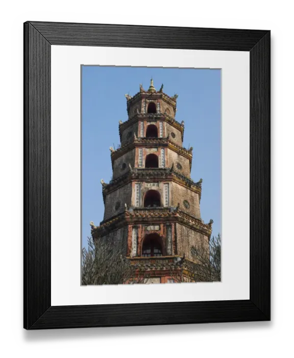 Framed Print : Vietnam, Hue, Thien Mu Pagoda, exterior Framed Print : Vietnam, Hue, Thien Mu Pagoda, exterior