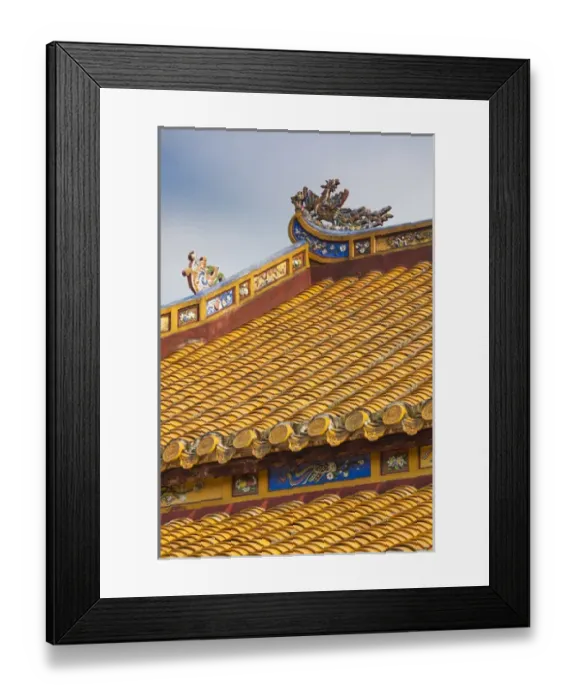 Framed Print : Vietnam, Hue, Hue Imperial City, Halls of the Mandarins, exterior Framed Print : Vietnam, Hue, Hue Imperial City, Halls of the Mandarins, exterior