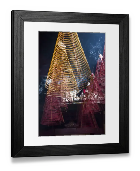 Framed Print : Vietnam, Ho Chi Minh City, Cholon, Chinatown Area, Phuoc An Hoi Quan Pagoda, interior Framed Print : Vietnam, Ho Chi Minh City, Cholon, Chinatown Area, Phuoc An Hoi Quan Pagoda, interior