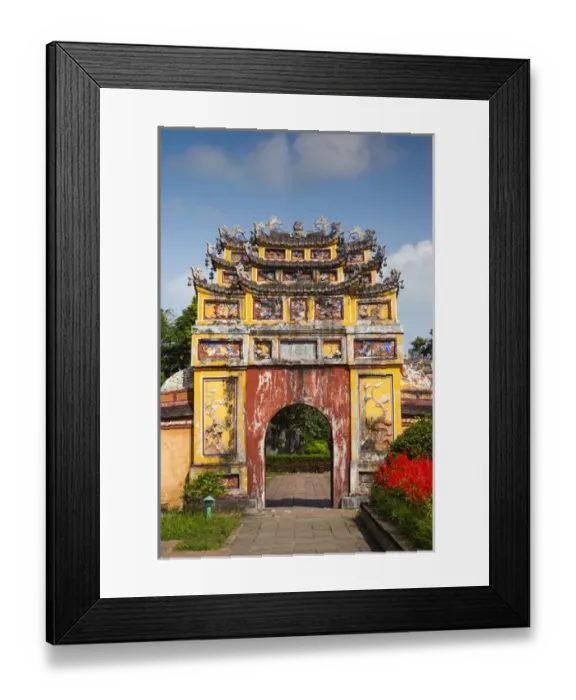 Framed Print : Vietnam, Hue, Hue Imperial City, To Mieu Temple Complex, exterior Framed Print : Vietnam, Hue, Hue Imperial City, To Mieu Temple Complex, exterior