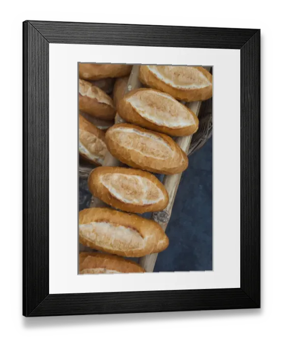 Framed Print : Vietnam, Mekong Delta, Can Tho, Bahn Mi bread rolls Framed Print : Vietnam, Mekong Delta, Can Tho, Bahn Mi bread rolls