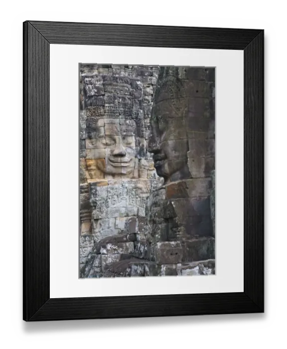 Framed Print : Buddhist statues at Bayon Temple, Angkor Thom, UNESCO World Heritage site Framed Print : Buddhist statues at Bayon Temple, Angkor Thom, UNESCO World Heritage site