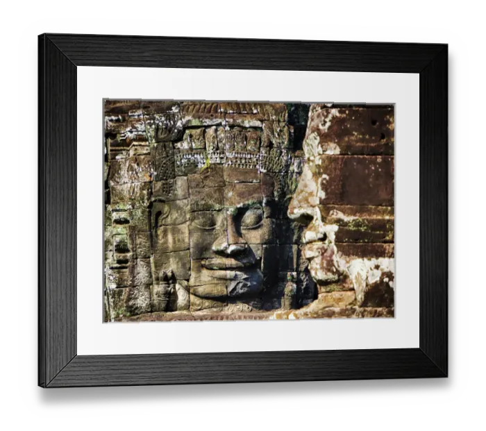 Framed Print : Asia; Cambodia; Angkor Watt; Siem Reap; Faces of the Bayon Temple Framed Print : Asia; Cambodia; Angkor Watt; Siem Reap; Faces of the Bayon Temple