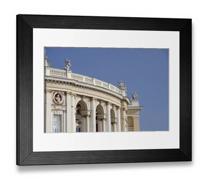Framed Print : Ukraine, Odessa. Historic Odessa Opera House & Theater, neo-baroque Italian style, circa 1887