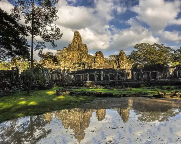 Asia; Cambodia; Angkor Watt; Siem Reap; Sunrise reflections at Angkor Wat