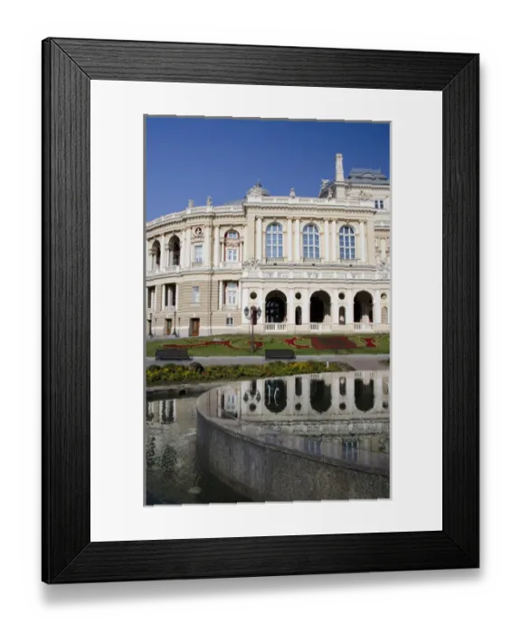 Framed Print : Ukraine, Odessa. Historic Odessa Opera House & Theater, neo-baroque Italian style, circa 1887