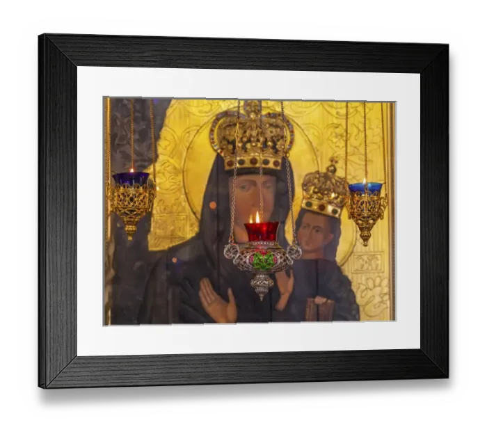 Framed Print : Incense Burners Madonna Icon Saint Nicholas Church Askolds Grave Kiev Ukraine