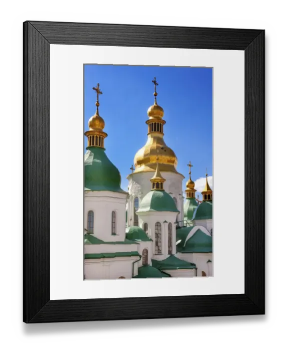 Framed Print : Saint Sophia Sofia Cathedral Spires Tower Golden Dome Sofiyskaya Square Kiev Ukraine Framed Print : Saint Sophia Sofia Cathedral Spires Tower Golden Dome Sofiyskaya Square Kiev Ukraine