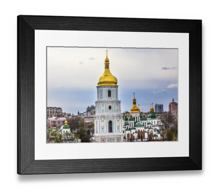 Framed Print : Saint Sophia Sofia Cathedral Spires Towe Golden Dome Sofiyskaya Square Kiev Ukraine Framed Print : Saint Sophia Sofia Cathedral Spires Towe Golden Dome Sofiyskaya Square Kiev Ukraine