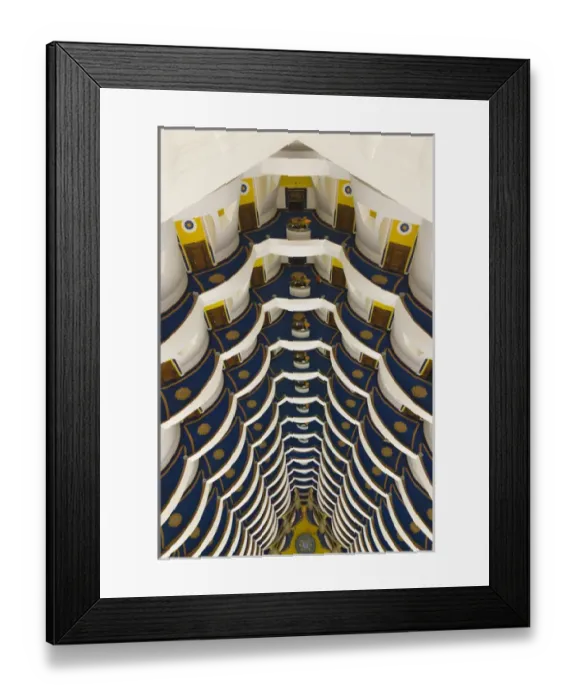 Framed Print : Architectural details insideBurj Al Arab Hotel, Dubai, United Arab Emirates
