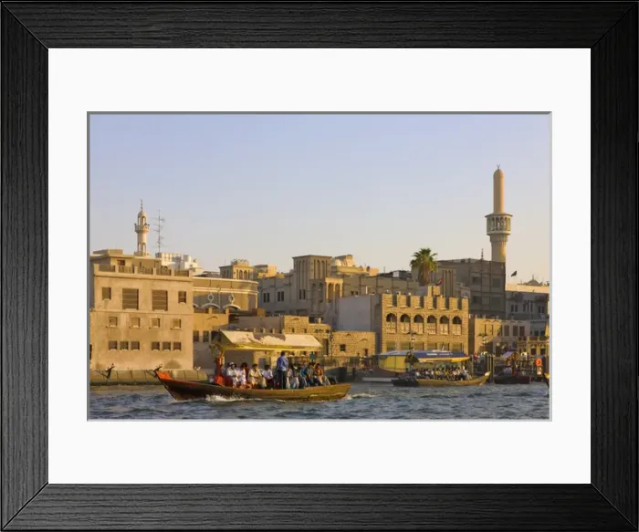 Framed Print : Traditional house along Khor Dubai (Dubai Creek), Dubai, UAE, Dubai, United Arab Framed Print : Traditional house along Khor Dubai (Dubai Creek), Dubai, UAE, Dubai, United Arab