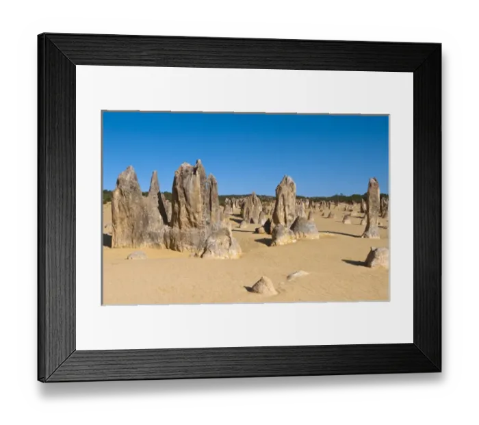 Framed Print : The Pinnacles a famous rock formation in Nambung National Park in Western Australia Framed Print : The Pinnacles a famous rock formation in Nambung National Park in Western Australia