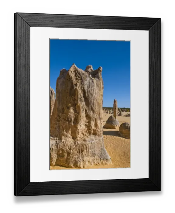 Framed Print : The Pinnacles a famous rock formation in Nambung National Park in Western Australia Framed Print : The Pinnacles a famous rock formation in Nambung National Park in Western Australia