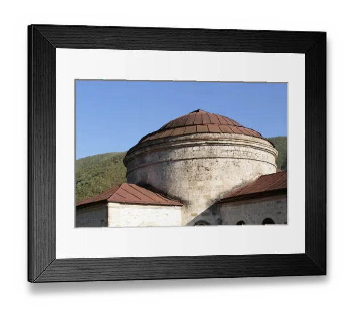 Framed Print : Azerbaijan, Sheki. The dome of A 6th-century Caucasian Albanian church Framed Print : Azerbaijan, Sheki. The dome of A 6th-century Caucasian Albanian church