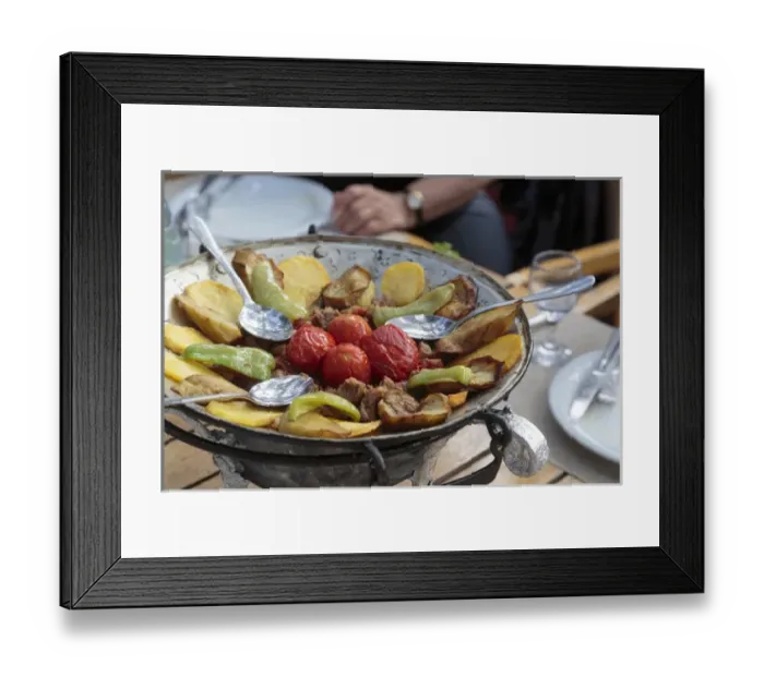 Framed Print : Azerbaijan, Baku. A meal of cooked vegetables in Baku Framed Print : Azerbaijan, Baku. A meal of cooked vegetables in Baku