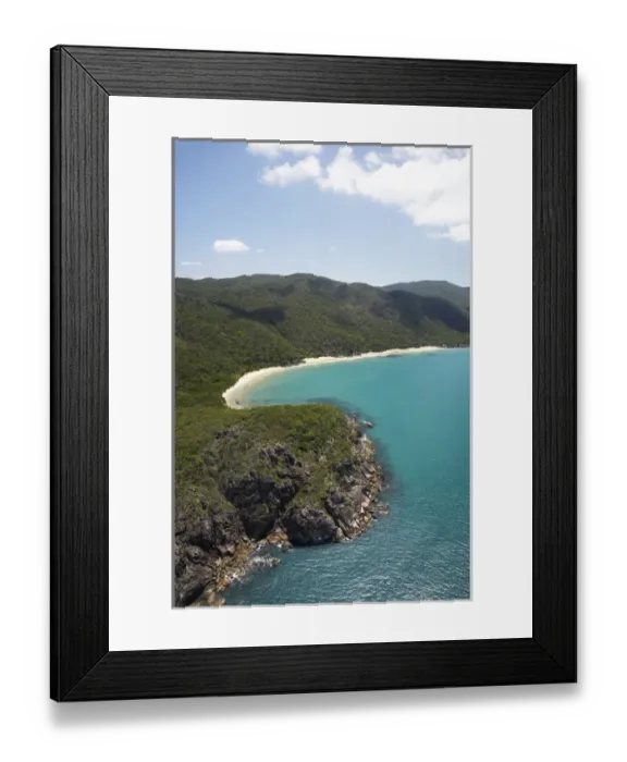 Framed Print : Turtle Bay, near Cairns, North Queensland, Australia - aerial Framed Print : Turtle Bay, near Cairns, North Queensland, Australia - aerial