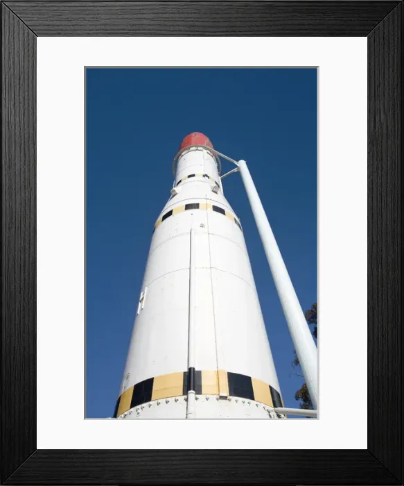 Framed Print : Black Arrow Rocket, Missile Park, Woomera, Outback, South Australia, Australia