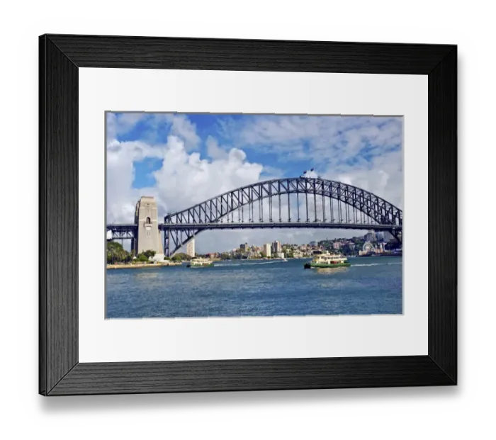 Framed Print : Australia, Sydney, New South Wales, Sydney Harbor Bridge