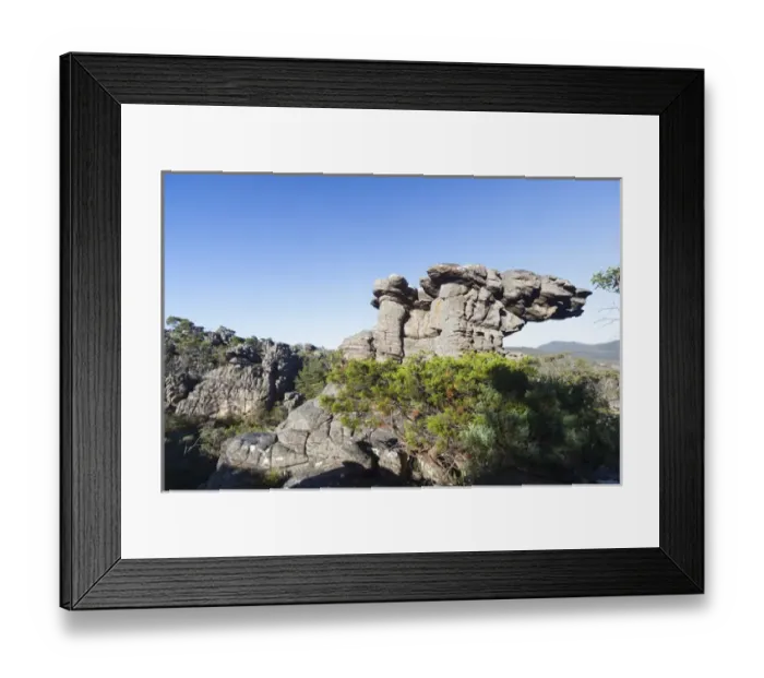 Framed Print : Landscape in the Grampians National Park, Australia, the Wonderland Range near The Pinnacles Framed Print : Landscape in the Grampians National Park, Australia, the Wonderland Range near The Pinnacles