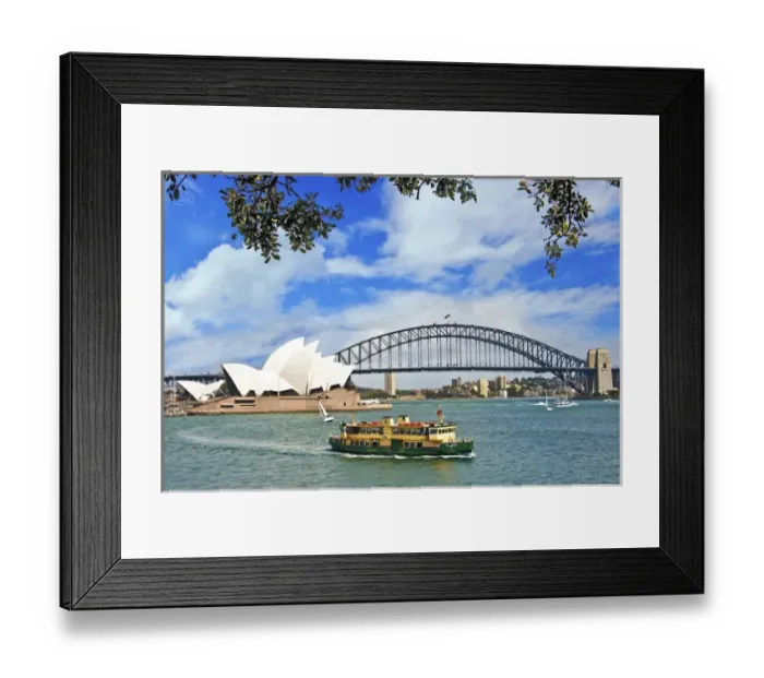 Framed Print : Australia, Sydney, New South Wales, Sydney harbor Bridge and Sydney Opera House Framed Print : Australia, Sydney, New South Wales, Sydney harbor Bridge and Sydney Opera House