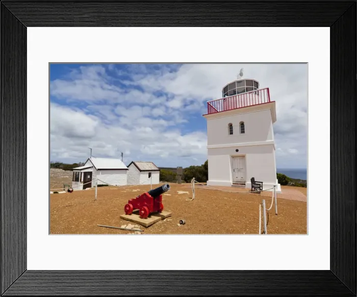 Framed Print : Cape Borda Lightstation on kangaroo Island in the Flinders Chase NP Framed Print : Cape Borda Lightstation on kangaroo Island in the Flinders Chase NP