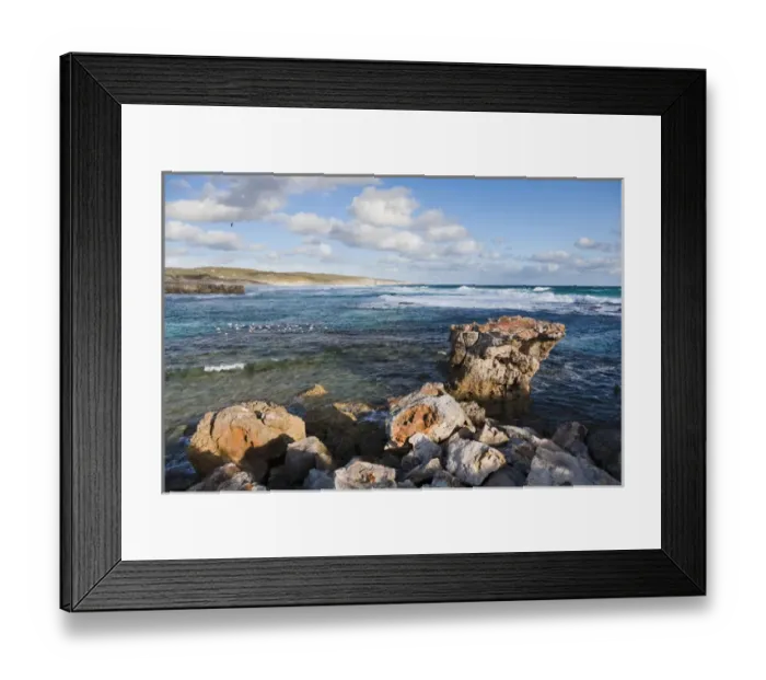 Framed Print : The coastline at Hanson Bay on Kangaroo Island, australia Framed Print : The coastline at Hanson Bay on Kangaroo Island, australia