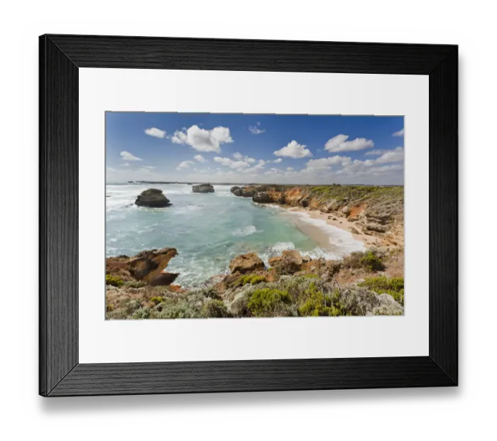 Framed Print : Bay of Martyrs with Bay of Islands, Great Ocean Road, Australia