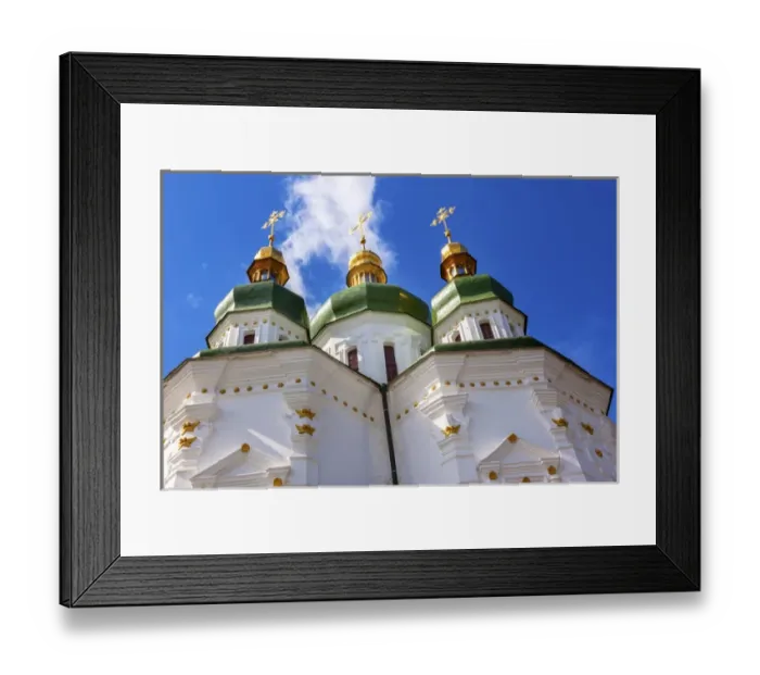 Framed Print : Saint George Cathedral Vydubytsky Monastery Kiev Ukraine