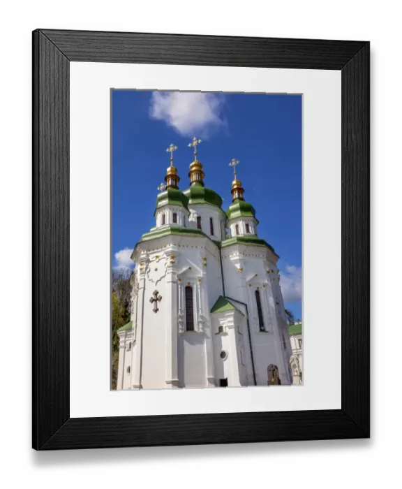 Framed Print : Saint George Cathedral Vydubytsky Monastery Kiev Ukraine