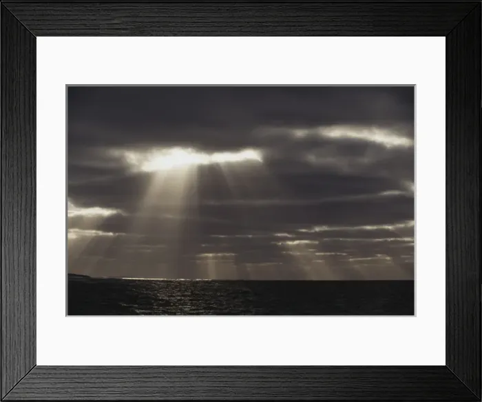 Framed Print : South Australia, View of sea with sunbeam