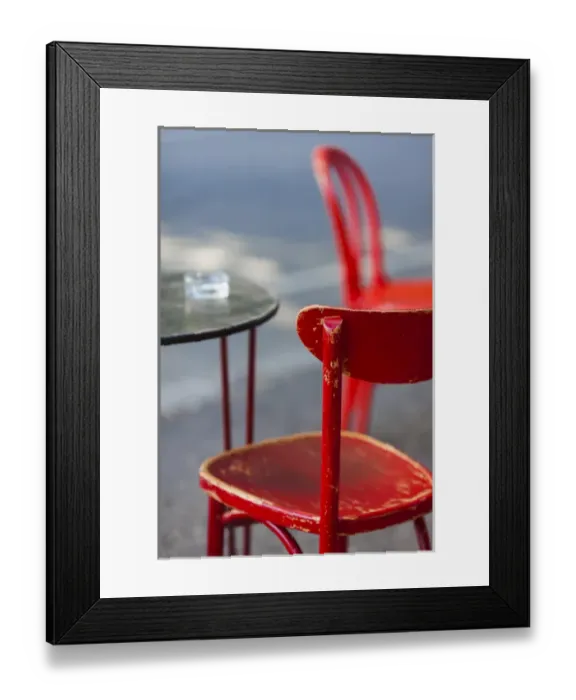 Framed Print : Australia, Victoria, VIC, Melbourne, Fitzroy, Gertrude Street, cafe table Framed Print : Australia, Victoria, VIC, Melbourne, Fitzroy, Gertrude Street, cafe table