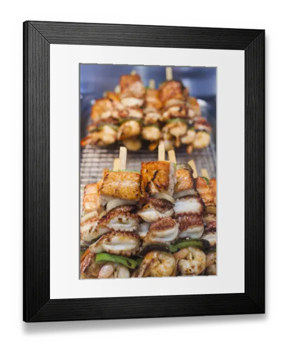 Framed Print : Australia, New South Wales, NSW, Sydney, Sydney Fish Market, prepared seafood Framed Print : Australia, New South Wales, NSW, Sydney, Sydney Fish Market, prepared seafood