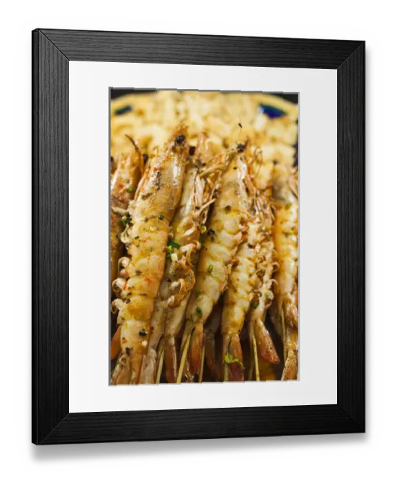 Framed Print : Australia, New South Wales, NSW, Sydney, Sydney Fish Market, prepared seafood