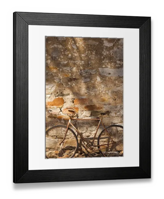 Framed Print : Australia, South Australia, Clare Valley, Sevenhill, old bicycle Framed Print : Australia, South Australia, Clare Valley, Sevenhill, old bicycle