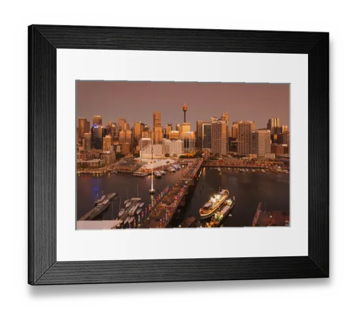 Framed Print : Australia, New South Wales, NSW, Sydney, Central Business District, Darling Harbour, and Pyrmont Bridge Framed Print : Australia, New South Wales, NSW, Sydney, Central Business District, Darling Harbour, and Pyrmont Bridge