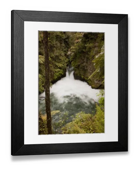 Framed Print : South Pacific, New Zealand, North Island. The Kaituna River flowing over Tuteas Falls Framed Print : South Pacific, New Zealand, North Island. The Kaituna River flowing over Tuteas Falls