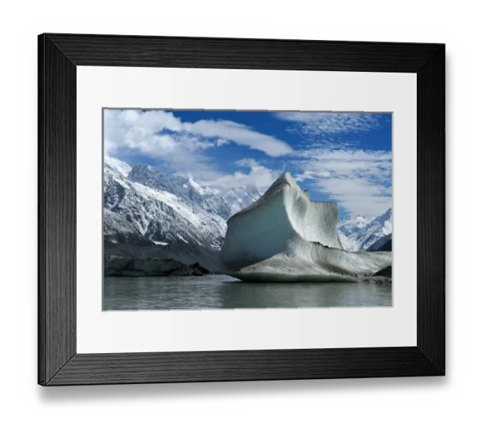 Framed Print : New Zealand; South Island. Large icebergs on Tasman Glacier Terminal Lake Framed Print : New Zealand; South Island. Large icebergs on Tasman Glacier Terminal Lake