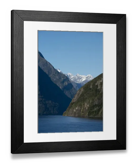 Framed Print : New Zealand, South Island, Fiordland National Park, Milford Sound aka Piopiotahi