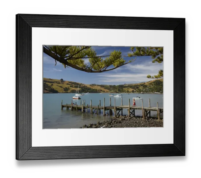 Framed Print : Jetty, Akaroa, Banks Peninsula, Canterbury, South Island, New Zealand Framed Print : Jetty, Akaroa, Banks Peninsula, Canterbury, South Island, New Zealand
