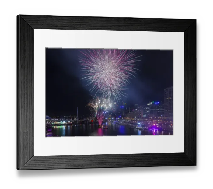 Framed Print : Australia, New South Wales, NSW, Sydney, Darling Harbour, fireworks Framed Print : Australia, New South Wales, NSW, Sydney, Darling Harbour, fireworks